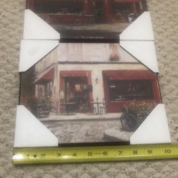 2 8x10 French bistro restaurant scenes wall decor art Brand New - Picture 14 of 16